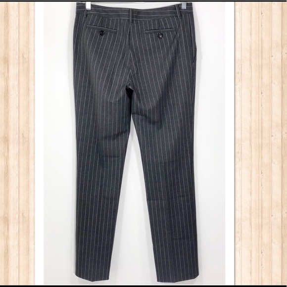 Moschino Cheap&Chic Gray Pinstripe Career Trousers - Picture 3 of 8